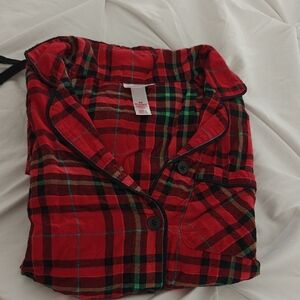 Wondershop Red and Green Plaid Women's Pajama Top
